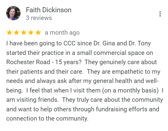 Complete Chiropractic Health Reviews on Google by Faith Dickinson