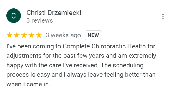 Complete Chiropractic Health Reviews on Google by Christi Drzemiecki